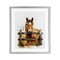 Stupell Industries Cowboy's Horse & Fence Framed Print Under Glass, design by Christine Simpson Art